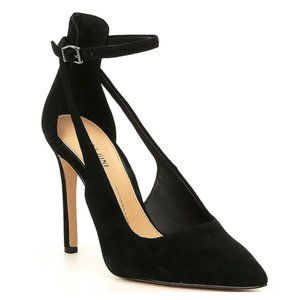 Gianni Bini Lulaa Suede Cut-Out Dress Pumps Black